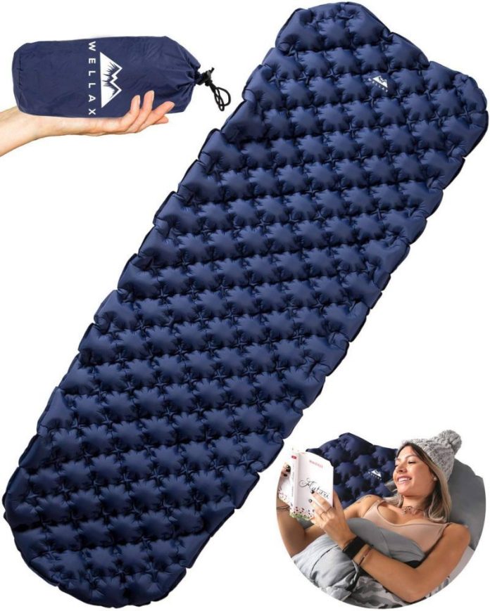 WELLAX Ultralight Air Sleeping Pad Review Inflatable Camping Mat for Backpacking