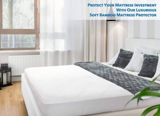 PlushDeluxe Premium Bamboo Mattress Protector
