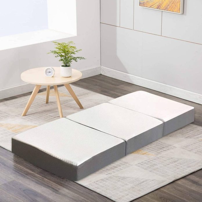 Mayton Folding Mattress 3 Inch Memory Foam Portable Tri fold Mattress