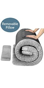 Gray Memory Foam Camping Mattress