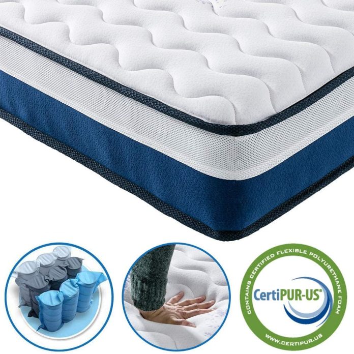 Vesgantti Lavender Super King Mattress Pocket Sprung Memory Foam