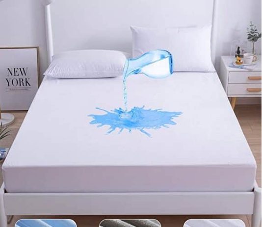 Agedate Cotton Fitted Sheet Waterproof Mattress Protector