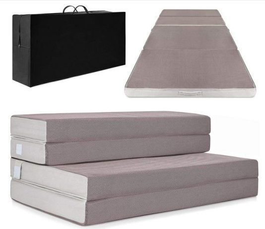 Best Choice Products 4in Thick Folding Portable Queen Mattress Topper