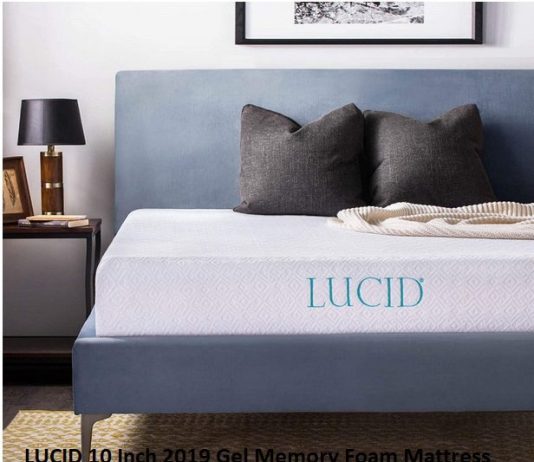 Affordable 10 Inch Gel Memory Foam Mattresses by Lucid: A Comprehensive Review LUCID 10 Inch 2019 Gel Memory Foam Mattress