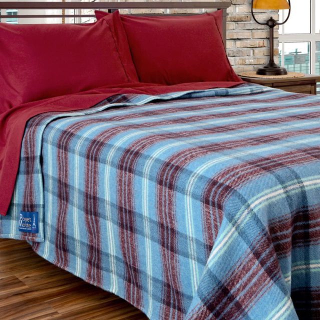 Poyet Motte Aubisque Heavyweight 100-Percent Wool Blanket