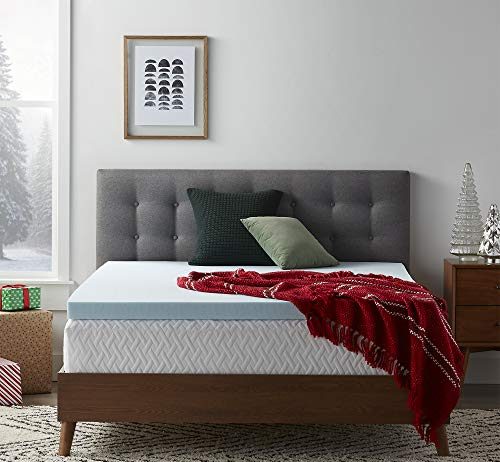 lucid 3 inch ventilated gel memory foam mattress topper twin