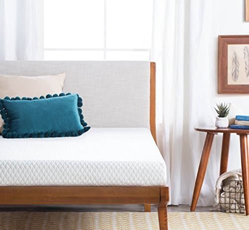 linenspa 5 inch gel memory foam mattress firm support twin white