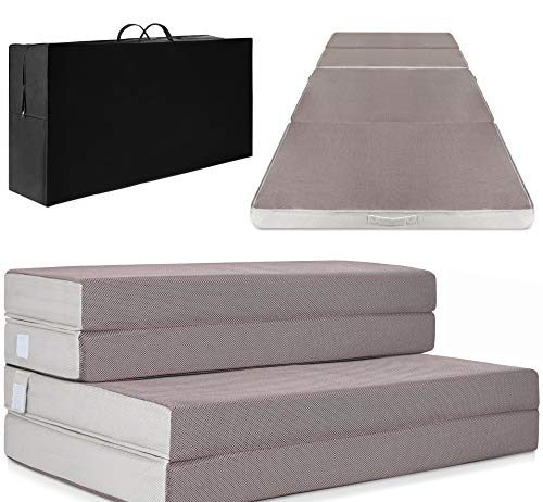 best choice products 4in thick folding portable full mattress topper wbonus