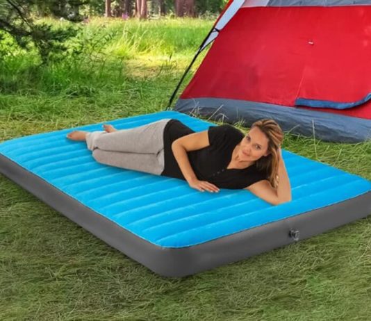 Aerobed Flocked Mattress Camp Bed