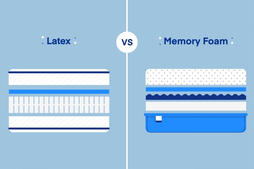 What Is The Difference Between Memory Foam And Latex Mattresses?