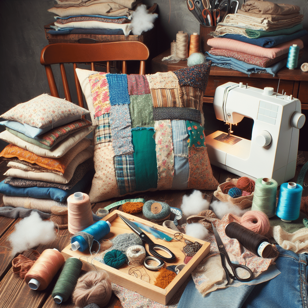 How To Make DIY Pillows From Old Clothing And Textiles