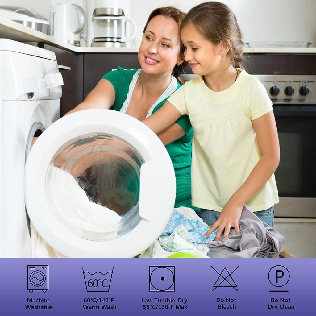 2 Pack Queen Mattress Protector Waterproof Mattress Cover Queen Size Soft Breathable Noiseless Bed Cover Deep Pocket for 6-18 Pad, Washable Hypoallergenic Vinyl Free for Pets Kids Adults, White