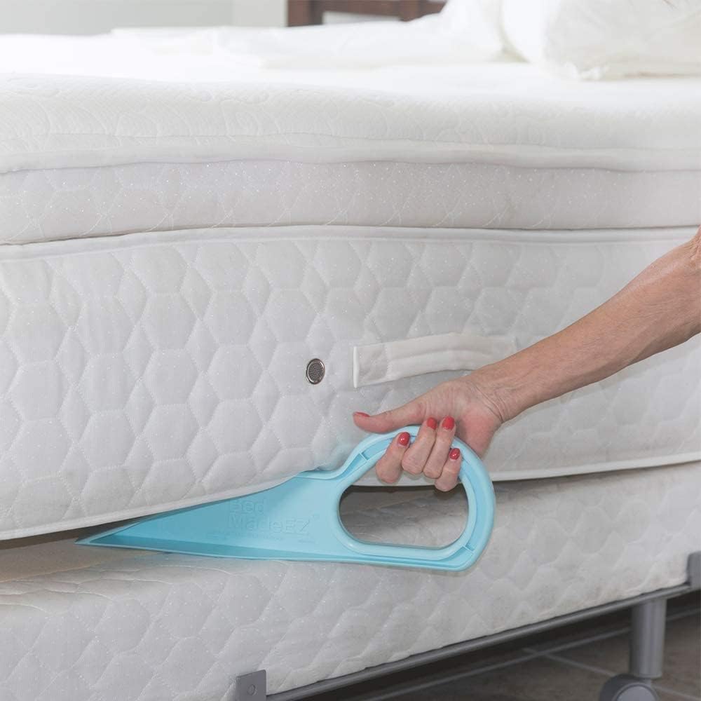 Bed MadeEZ The Original Made in USA Bed Maker and Mattress Lifter Tool Helps Lift and Hold The Mattress- Can Tuck Sheets or Bed Skirts Alleviating Excess Strain