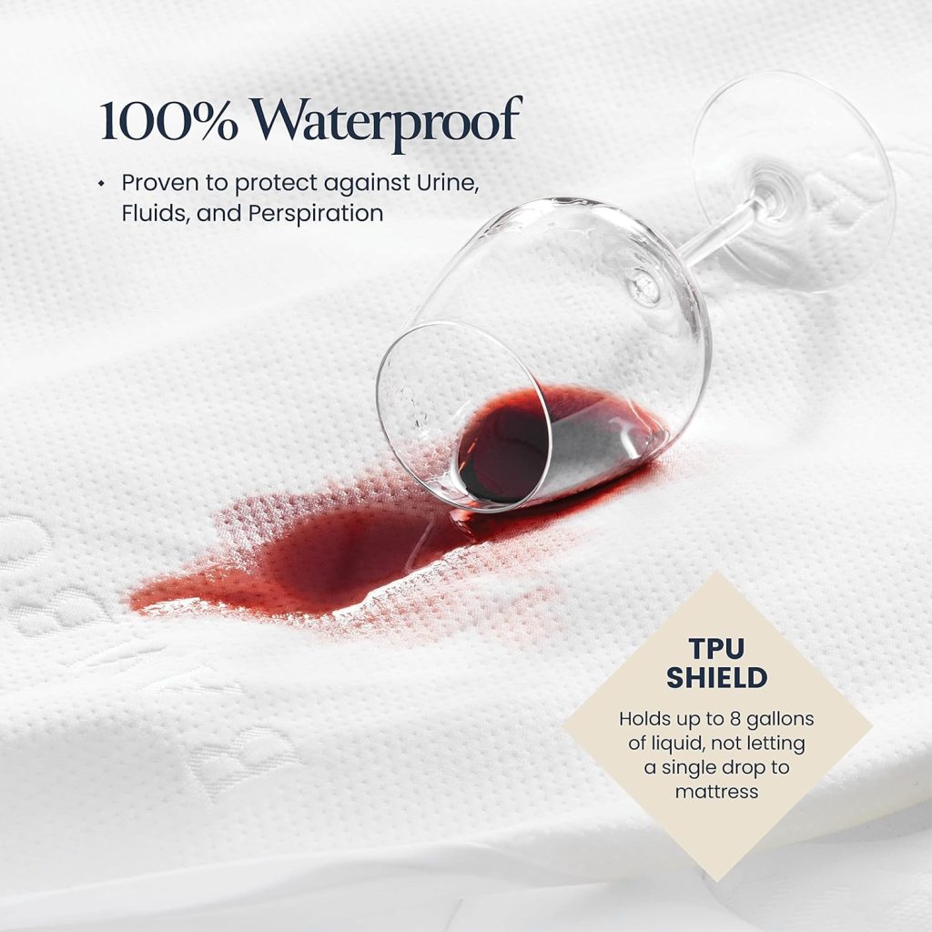 BELADOR Waterproof Mattress Protector Queen- 3D Air Fabric BAMBOO Mattress Protector Breathable Mattress Cover, Noisless  Crinkle Free Sleep, Vinyl Free, Hypoelergenic Bed Cover, Snug Fit Deep Pocket