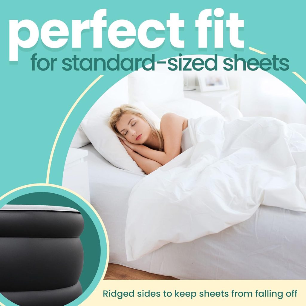 EZ INFLATE Double High Luxury Air Mattress with Built in Pump, Inflatable Mattress