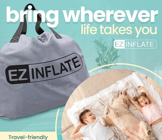 ez inflate double high luxury air mattress with built in pump review