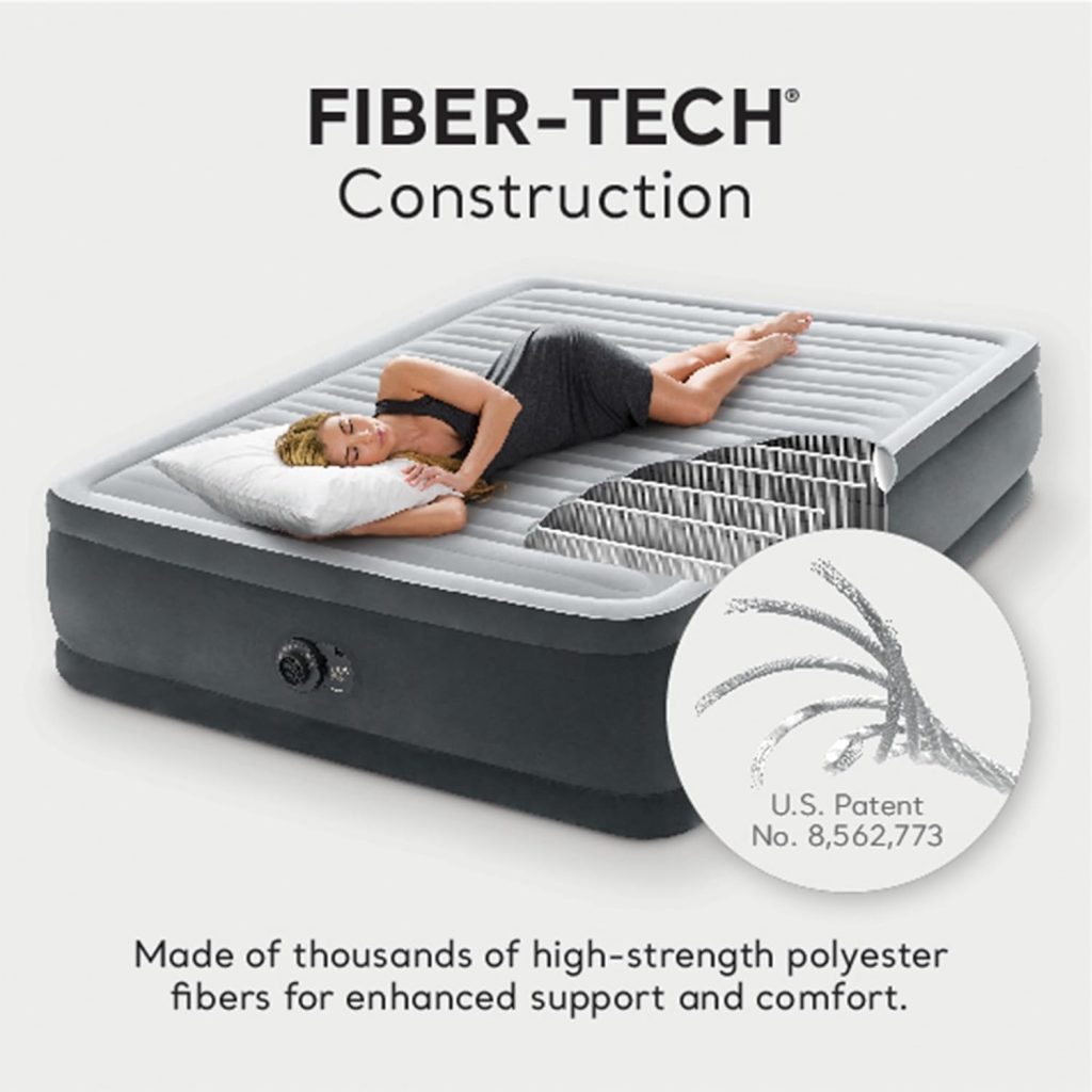 Intex Dura-Beam Deluxe Comfort Plush Air Mattress Series with Internal Pump Intex Dura-Beam Deluxe Comfort Plush Air Mattress Series with Internal Pump