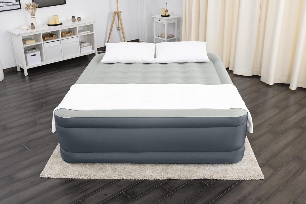SleepLux Durable Inflatable Air Mattress with Built-in Pump, Pillow and USB Charger