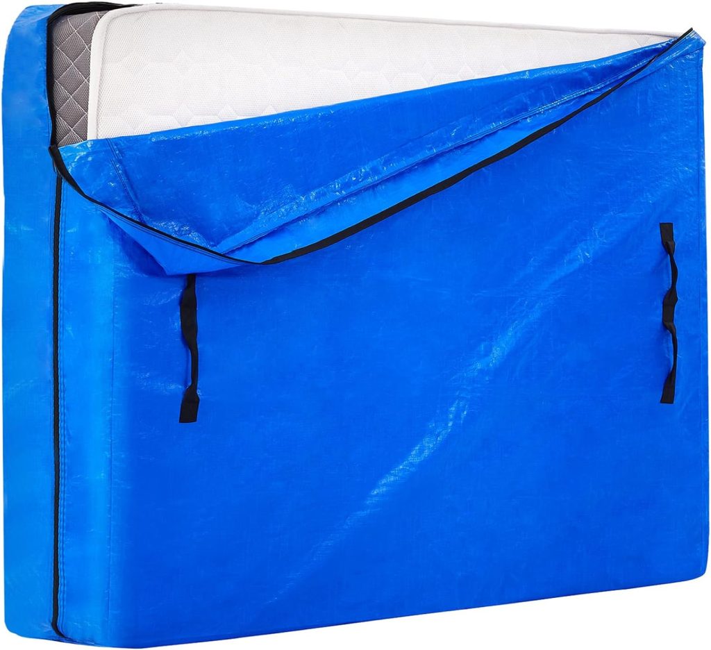 AlexHome Mattress Bag, Heavy Duty Tarp Reusable Storage Bag,Easy Carrier Mattress Moving Cover (Queen Size)
