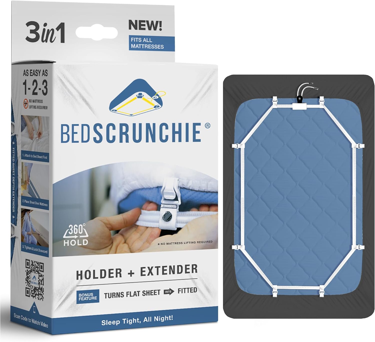 bed scrunchie sheet holder straps heavy duty gripper clips strengthened parachute cord 360 degree bed sheet tightener st