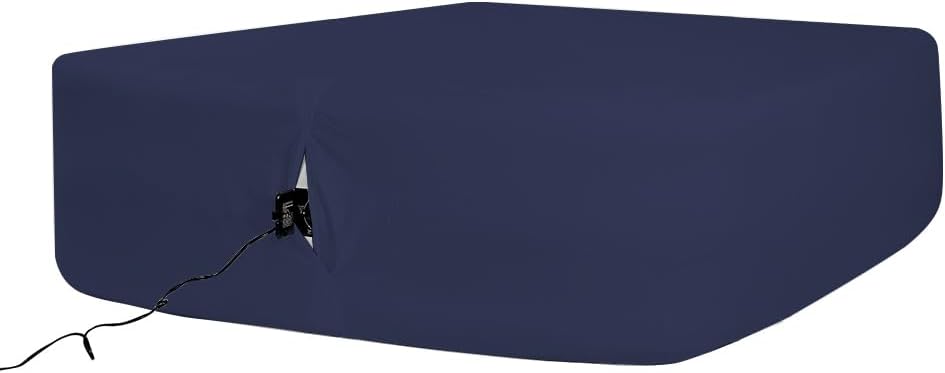 Bedecor Fitted Sheet for Air Mattress Inflate Without Disassembly Convenient  Firm Deep up to 21 White -Queen