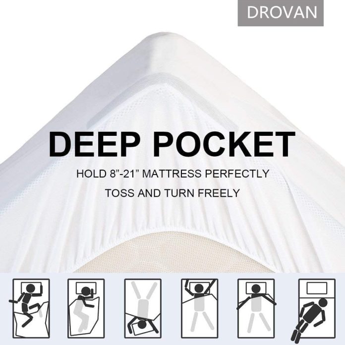 drovan mattress topper queen size extra thick mattress pad cover pillow top deep pocket with breathable 7d spiral fiber 1 1