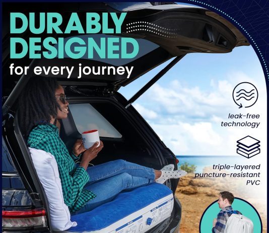 enerplex never leak camping series twinqueen camping airbed with high speed pump air mattress single high inflatable blo 2