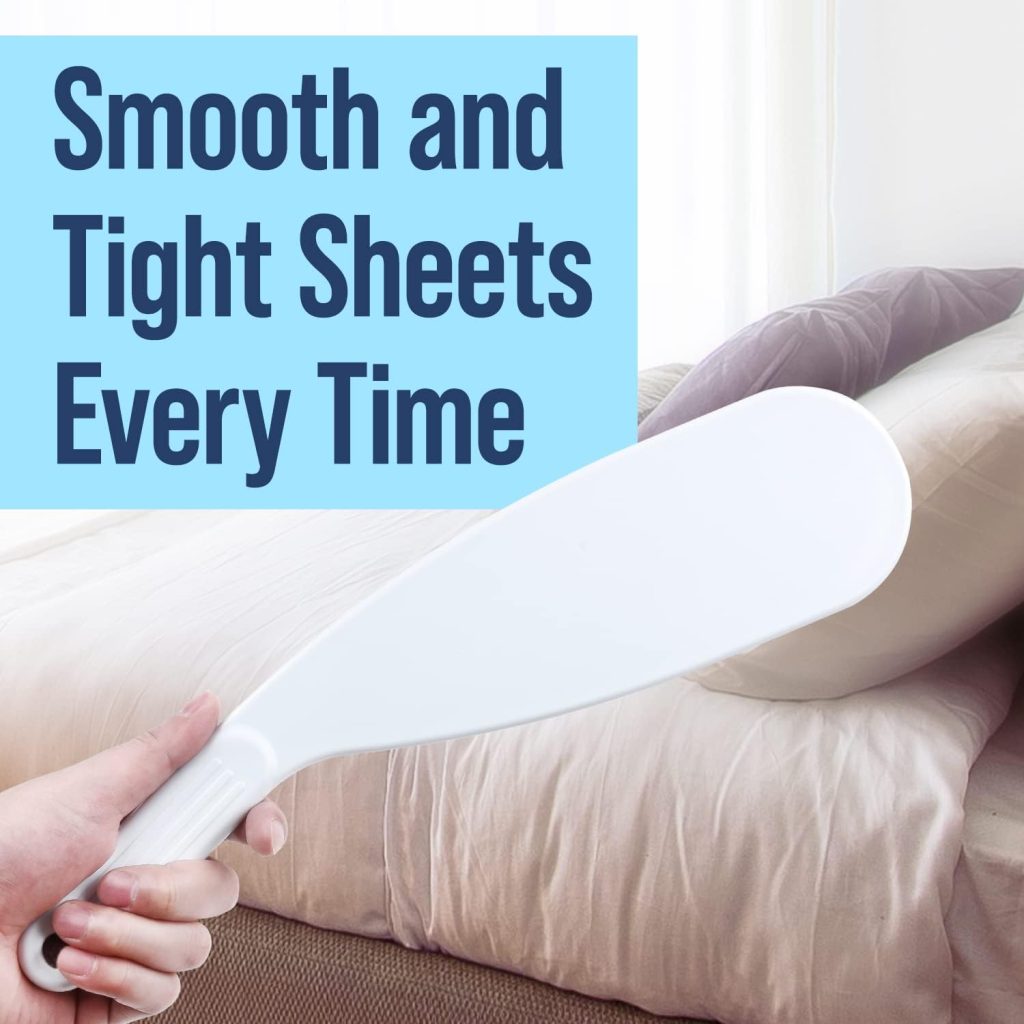 Extra Long Bed Sheet Tucker Tool for Making Your Bed - Sheet Tucker Tool to Help Protect Your Back, Nails  More - Tucker for Fitted and Flat Sheets and Duvets - Mattress Tucker Tool Paddle