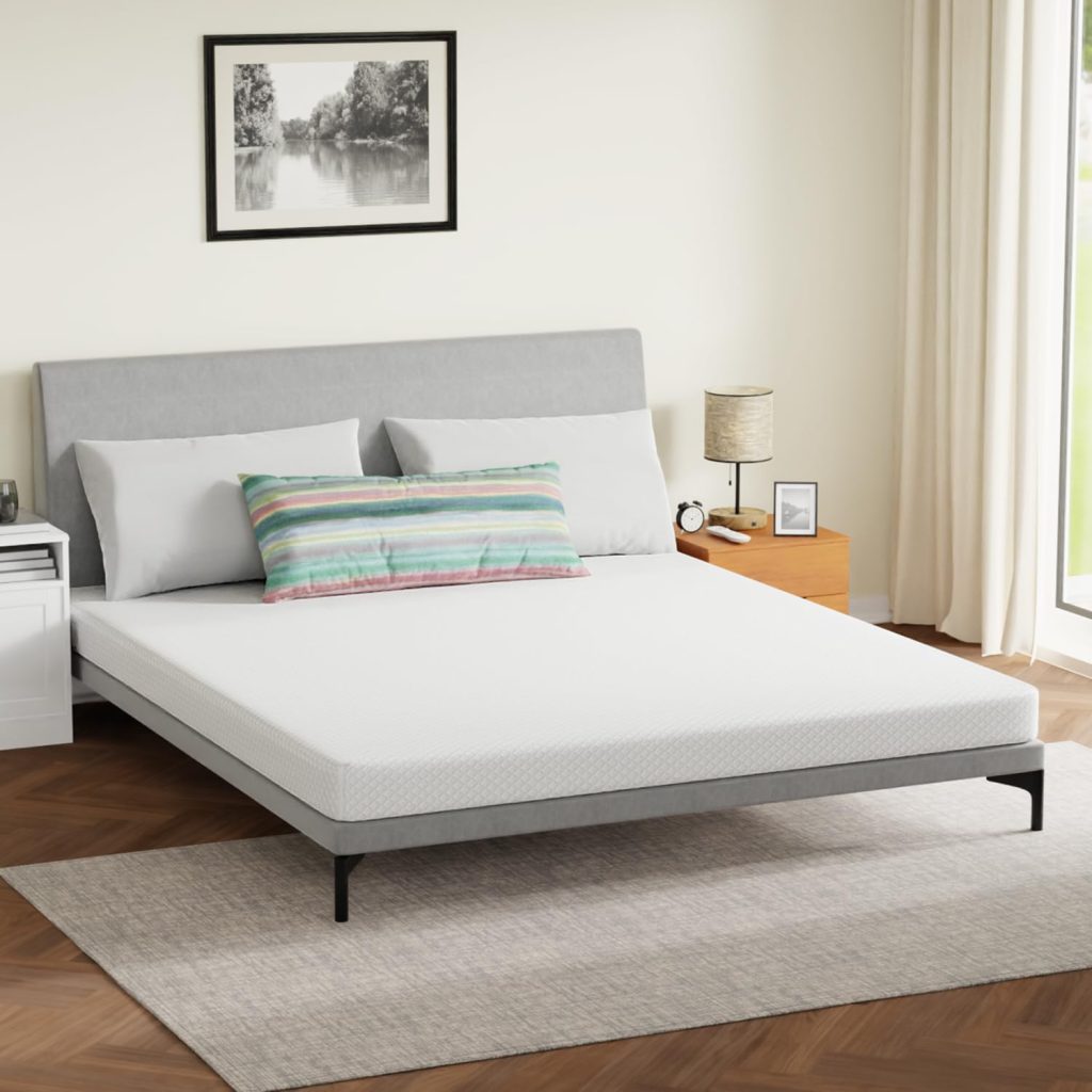 FDW 8 inch Twin Mattress Gel Memory Foam Mattress for Cool Sleep  Pressure Relief, Medium Firm Mattresses CertiPUR-US Certified/Bed-in-a-Box/Pressure Relieving (8 in, Twin)