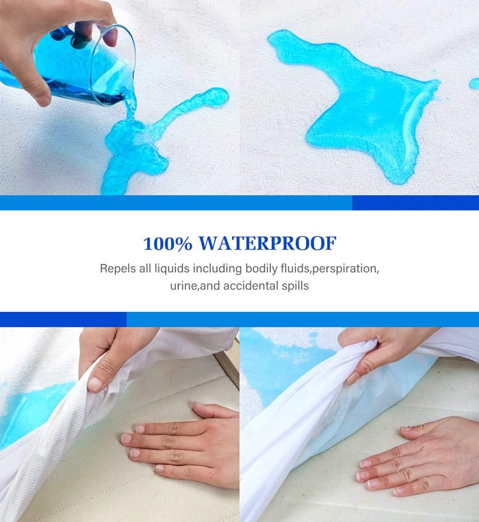 Full Size Mattress Protector,Waterproof Mattress Protector Full,Mattress Pad Cover Noiseless,Soft Breathable Cotton Terry for Pets Kids Adults 54 x 75 Full Size Mattress Protector,Waterproof Mattress Protector Full,Mattress Pad Cover Noiseless,Soft Breathable Cotton Terry for Pets Kids Adults 54 x 75