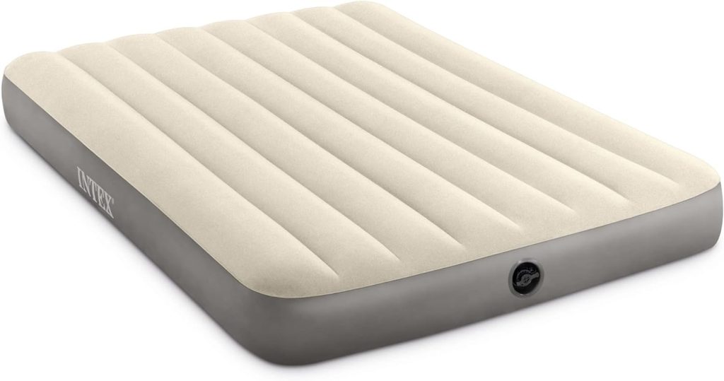 INTEX 64102E Dura-Beam Standard Single-High Air Mattress: Fiber-Tech – Full Size – 10in Bed Height – 600lb Weight Capacity – Pump Sold Separately INTEX 64102E Dura-Beam Standard Single-High Air Mattress: Fiber-Tech – Full Size – 10in Bed Height – 600lb Weight Capacity – Pump Sold Separately