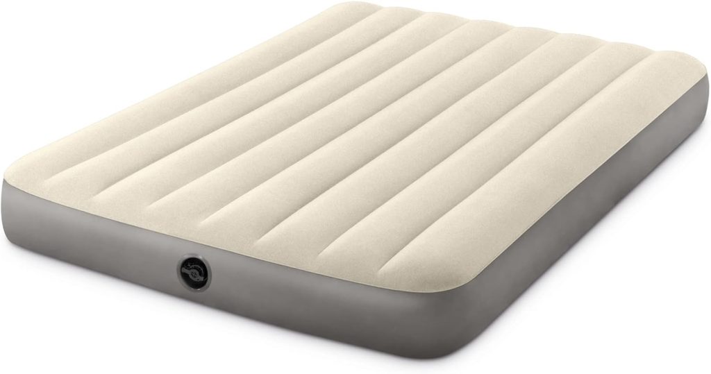 INTEX 64102E Dura-Beam Standard Single-High Air Mattress: Fiber-Tech – Full Size – 10in Bed Height – 600lb Weight Capacity – Pump Sold Separately INTEX 64102E Dura-Beam Standard Single-High Air Mattress: Fiber-Tech – Full Size – 10in Bed Height – 600lb Weight Capacity – Pump Sold Separately