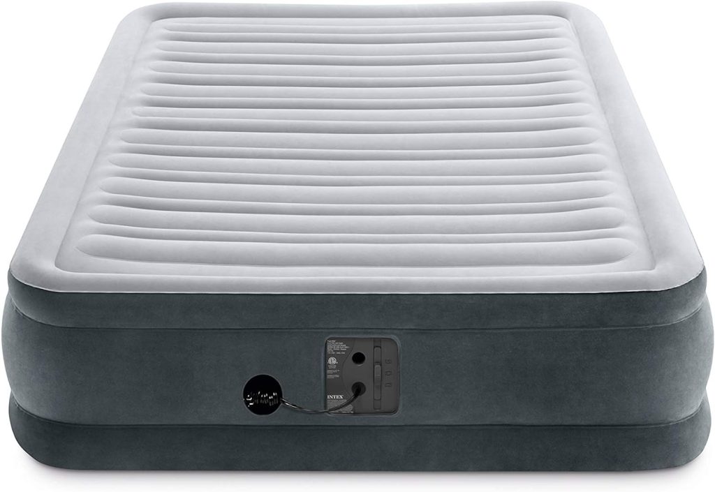 Intex Comfort Dura-Beam Airbed Internal Electric Pump Bed Height Elevated (2020 Model)