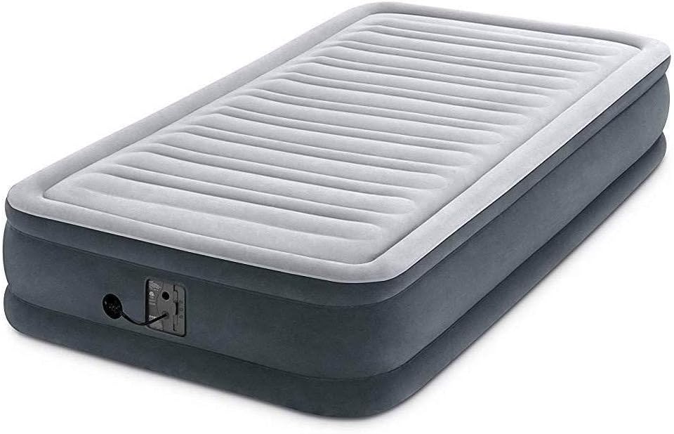 Intex Comfort Dura-Beam Airbed Internal Electric Pump Bed Height Elevated (2020 Model)