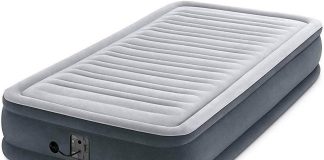 intex comfort dura beam airbed internal electric pump bed height elevated 2020 model 4