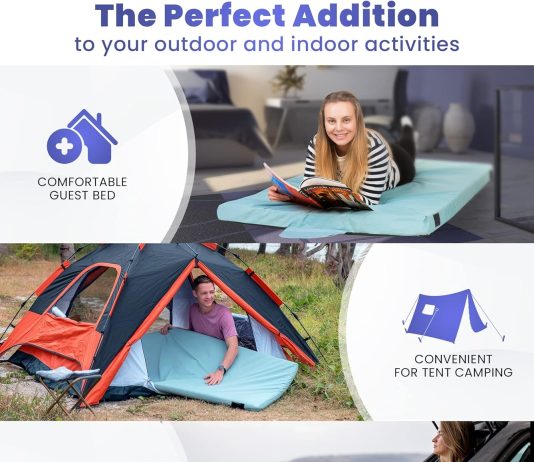 matrix comfort cell memory foam camping mattress pad certipur us roll up mattress cot mattress pad guest bed roll for sl 5