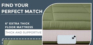 maxyoyo 6 extra thick floor futon mattress foldable japanese floor mattress tatami pad floor mattress for adults floor b 1