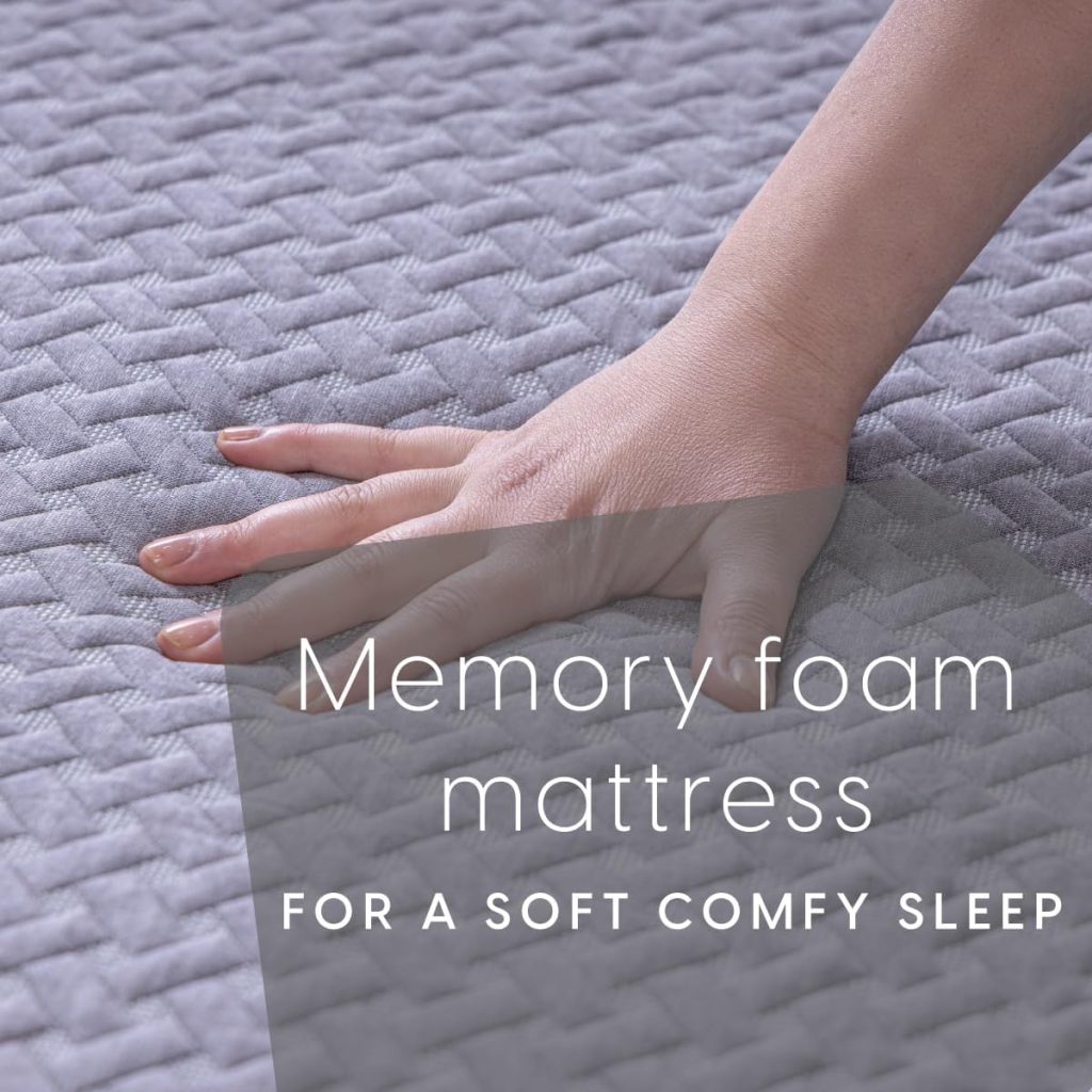 Milliard Camping Mattress, Portable Memory Foam Roll Up Floor Mat/Pad for Travel or Home with Washable and Waterproof Cover + Free Carry Case Included (Twin Size - 75x36x3)