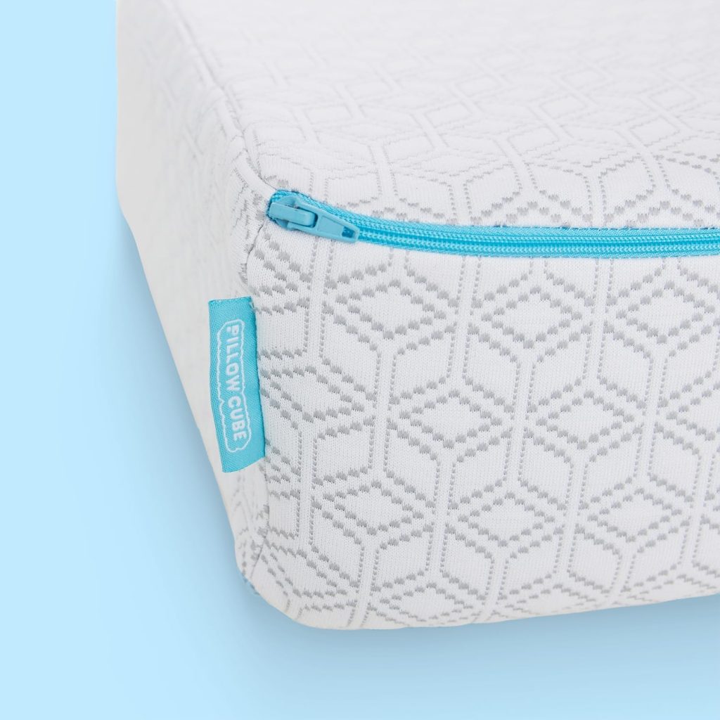 Pillow Cube Side Cube - Most Popular (5”) Bed Pillows for Sleeping on Your Side, Cooling Memory Foam Pillow Support Head  Neck for Pain Relief - King, Queen, Twin 24x12x5