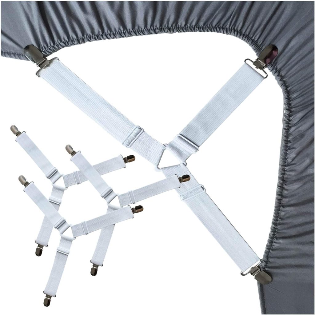 RayTour Bed Sheet Holder Straps Sheet Stays Keepers Bedsheet Holders Fasteners