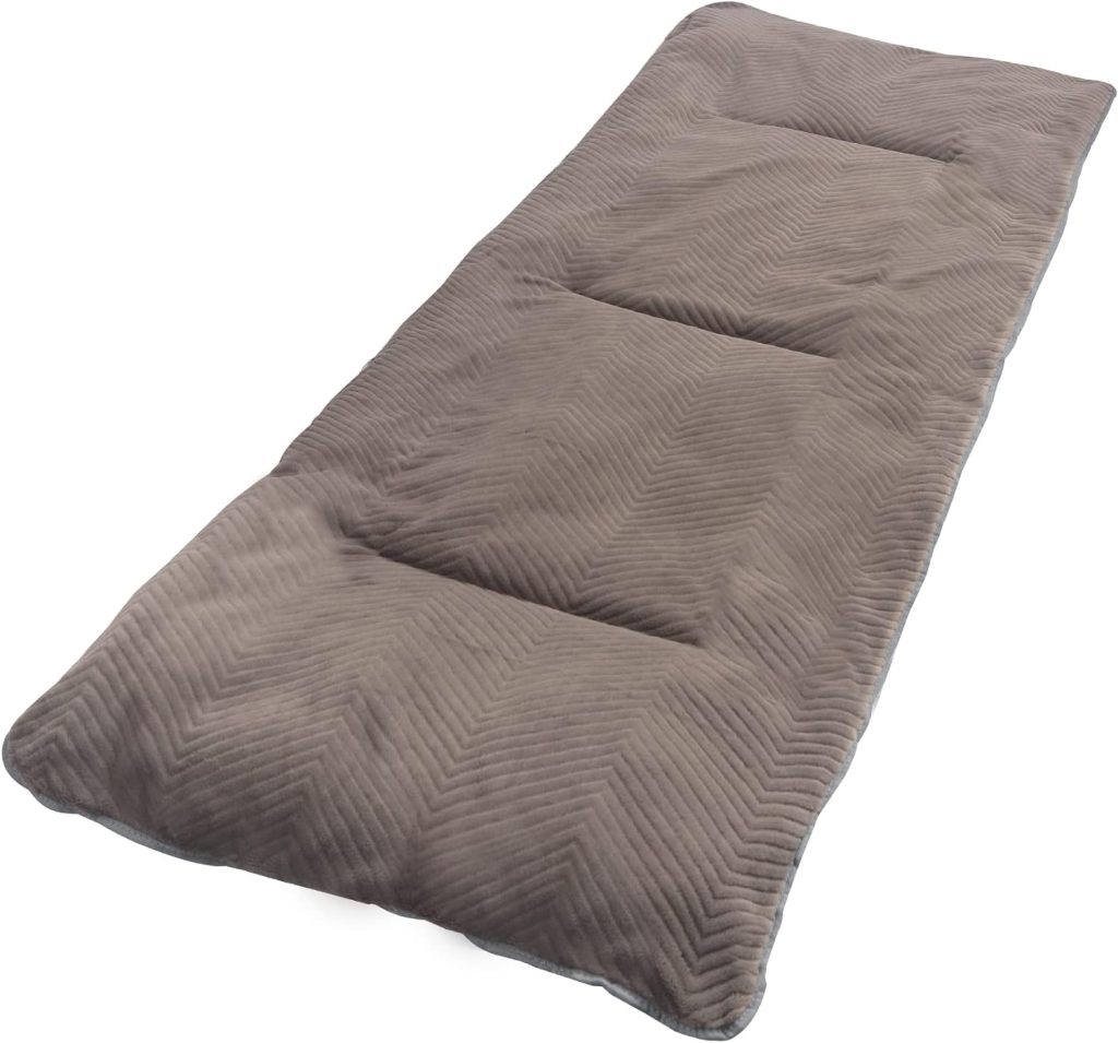 REDCAMP Folding Cot Pads for Sleeping Extra Thick, Soft Comfortable Velvet  Corduroy Cotton Camping Cot Mattress Pad for Backpacking Hiking, Black Blue Brown Grey 75x30 inches
