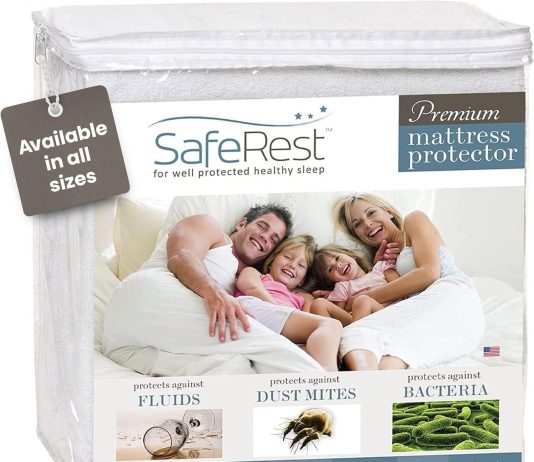 SafeRest Zippered Mattress Protector Review saferest 100 waterproof king size mattress protector fitted with stretchable pockets machine washable cotton mattress co