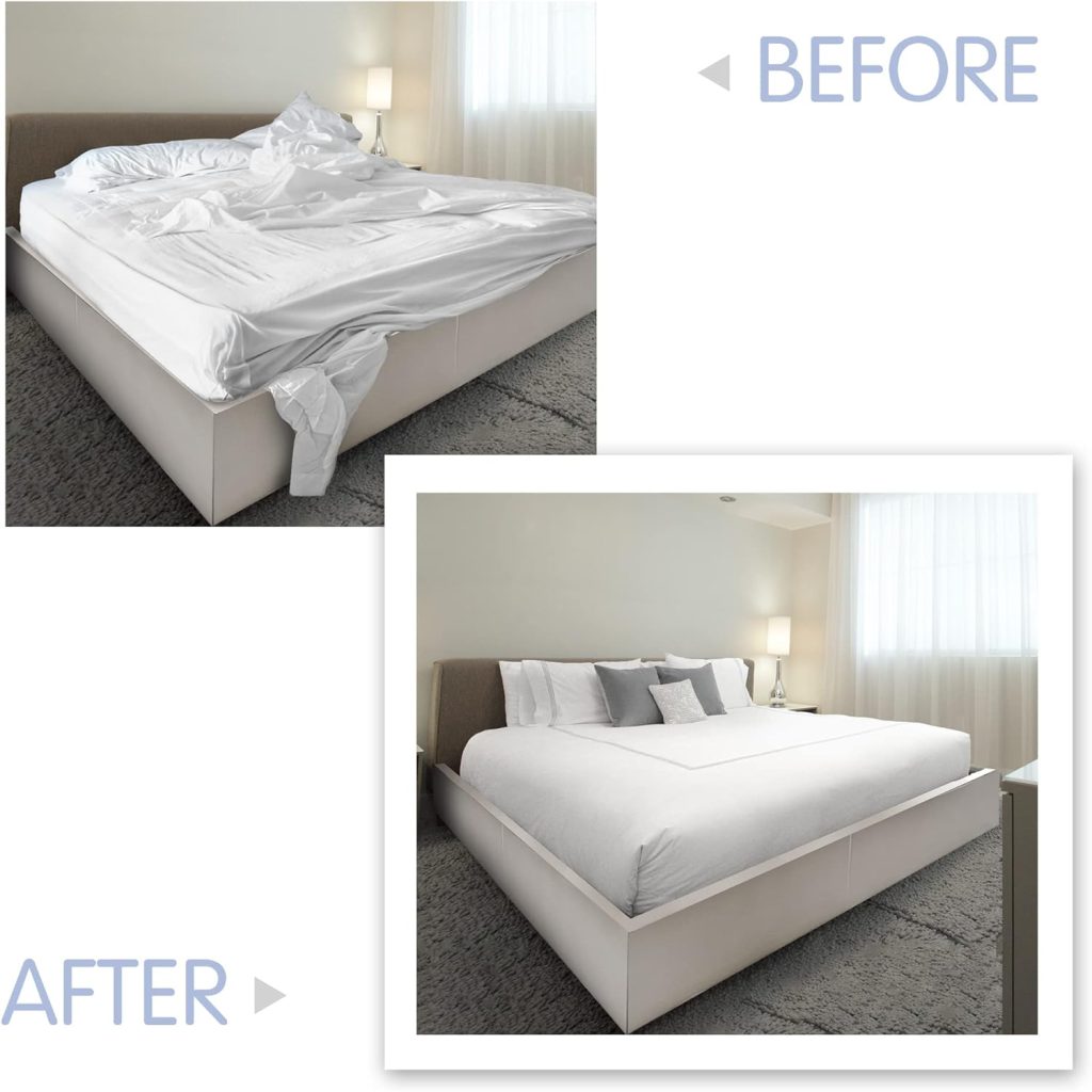 Sheet Simple Grip N Hold Bed Sheet Holder | Discrete Heavy Duty Sheet Holder, 360 Degree Bed Sheet Tightener, Non Slip Corner Sheet Grippers, Tool-Free Bed Sheets Holder | 1 Pack