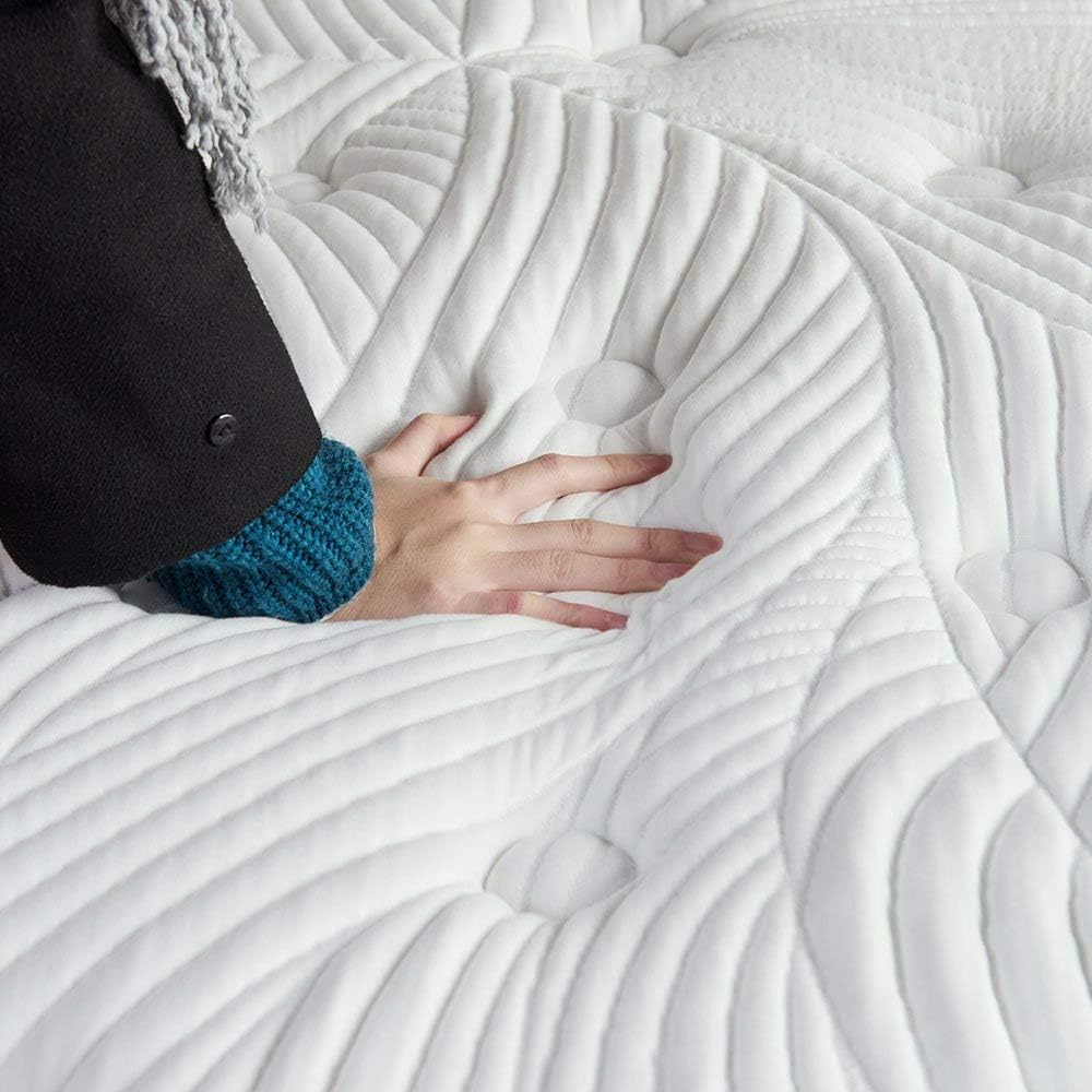 Sweetnight Queen Mattress in a Box - 12 Inch Plush Pillow Top Hybrid Mattress, Gel Memory Foam for Sleep Cool, Motion Isolating Individually Wrapped Coils, Queen Size, Twilight