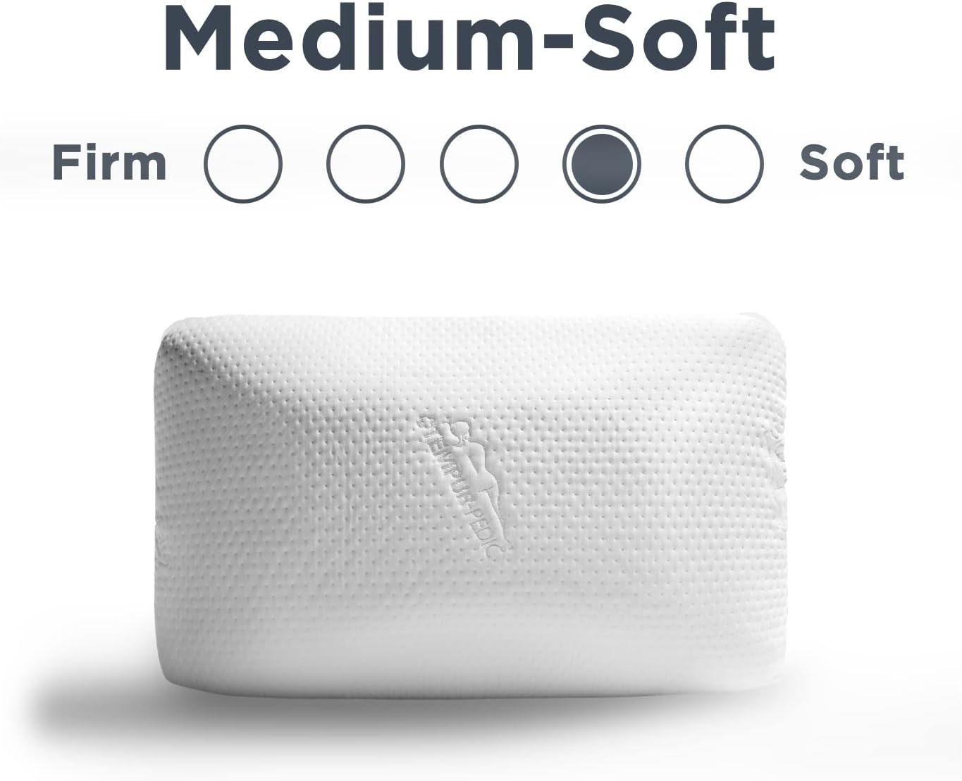 tempur pedic memory foam symphony pillow luxury soft feel standard white 3
