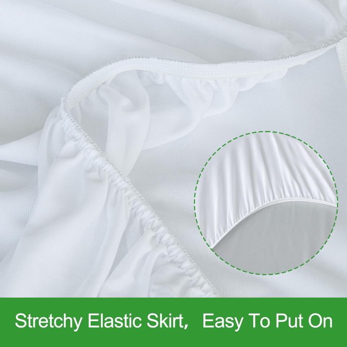 twin mattress protector waterproof soft breathable terry noiseless mattress cover fits up 14 depth skin friendly machine 3