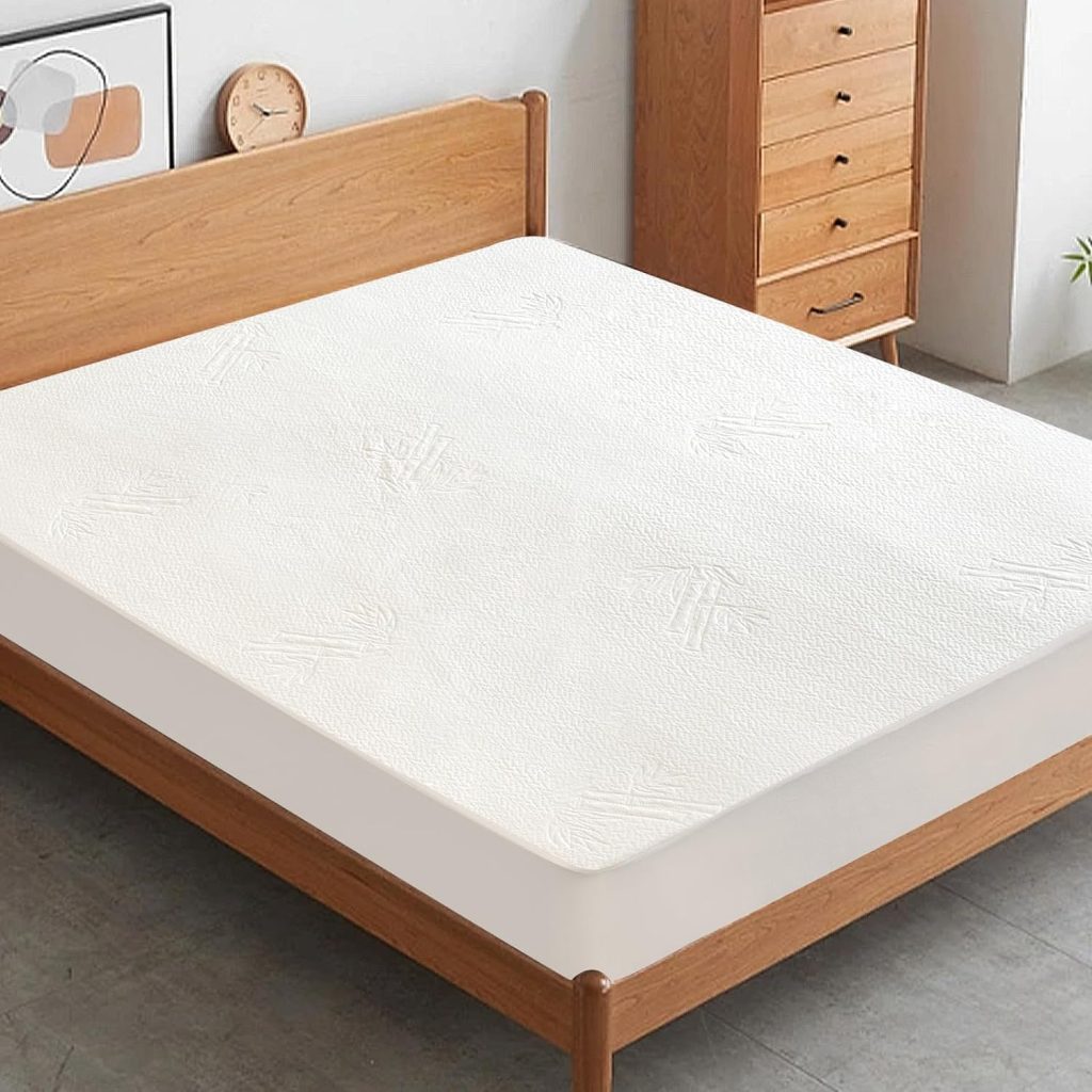 Twin Mattress Protector Waterproof Soft  Breathable Terry, Noiseless Mattress Cover Fits up -14 Depth, Skin-Friendly Machine Wash Mattress Protector Fitted Sheets