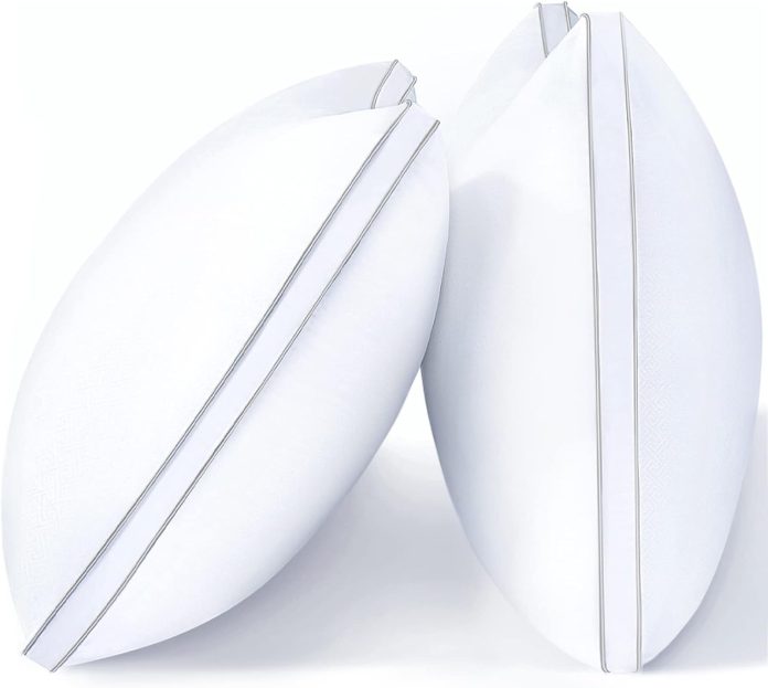 viewstar pillows queen size set of 2 bed pillows for sleeping queen pillows 2 pack for back stomach or side sleepers flu