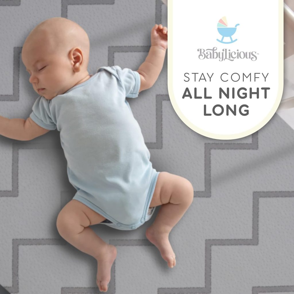 Waterproof Pack and Play Mattress Topper - 38 x 26 | Roll Up Style - Breathable Soft Memory Foam - Portable Playard Mattress Topper- Baby Foam Playpen Mattresses for Babies