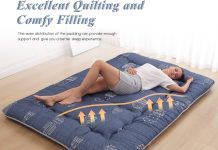 xicikin japanese floor mattress japanese futon mattress foldable mattress roll up mattress tatami mat with washable cove 5